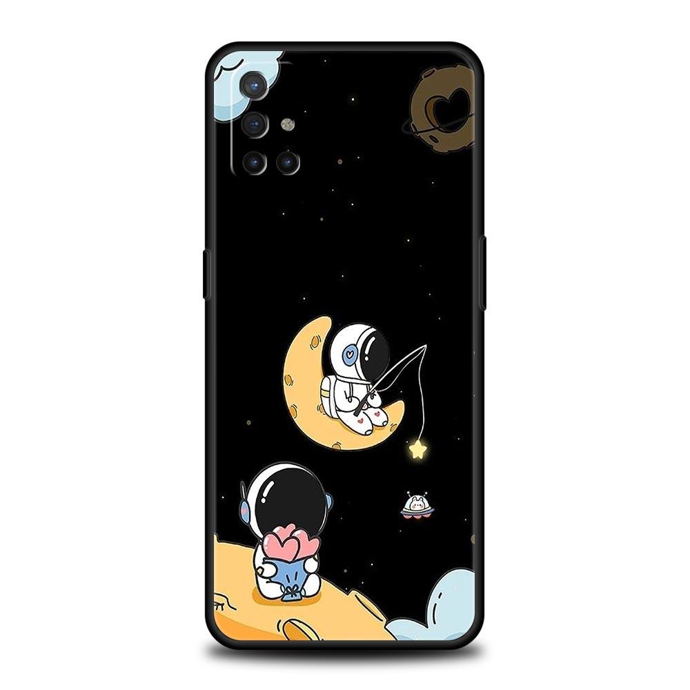 Lovely Astronaut Phone Case For OnePlus 13 12 11 10 9 8 7T Pro 13R 12R 10R 9RT 8T Nord N200 N30 2T CE 2 3 5G Lite Soft Cover