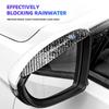 For Volkswagen 2Pcs Carbon Fiber Car Rain Eyebrow Sticker For Volkswagen VW VK Golf1 Golf2 Golf3 Golf4 Golf5 Golf6 Golf 7 Golf7.