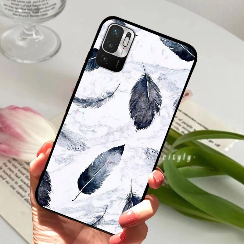 Für Redmi Note 10 5G Hülle M2103K19C Tier Silikon Weiches TPU Handyhüllen Für Xiaomi Poco M3 Pro 5G Stoßfest Bumper Fundas