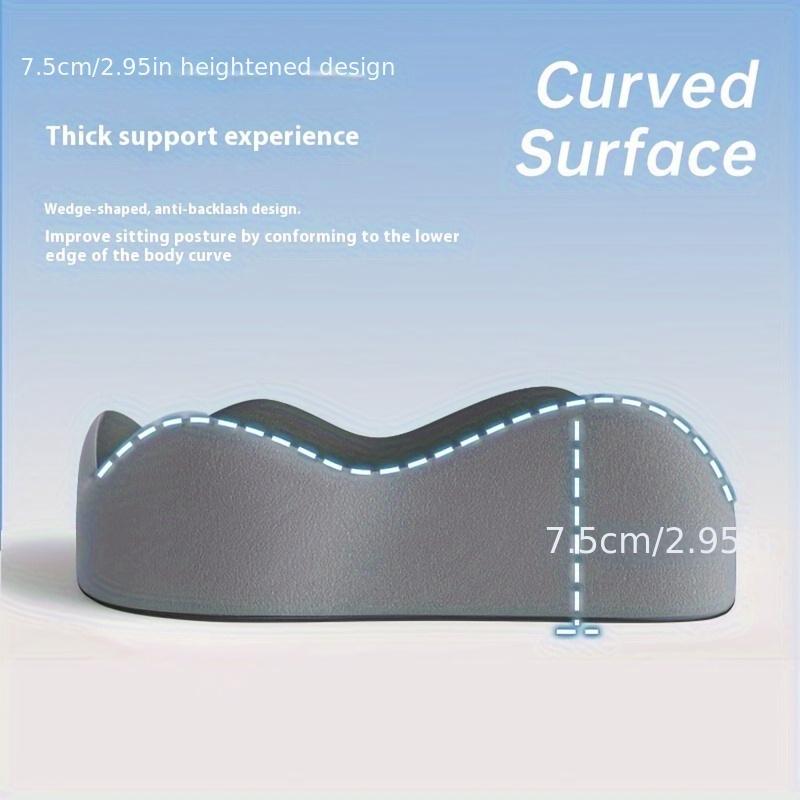 Memory Foam Coccyx Cushion, Non-Slip Soft Support, Suitable for Office Chairs, Wheelchairs, and Car Seats,  Comfortable Chair Accessory