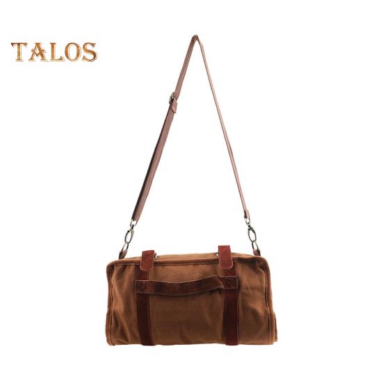 Portable Bartender Bag Travel Canvas Bar Kit Bag Large Capacity Multiple Compartments Bar Tools Carrying Bag