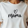 Mama T Shirt, Cute Mom Shirt with Heart, Minimalist Mom Graphic Tee, Mother's Day Gift for Mom, Mama Love Shirt