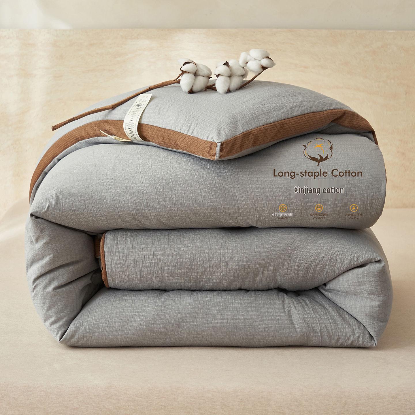 

Хлопковое одеяло Синьцзян для разных сезонов для общежитий - Толстое, уютное и универсальное 180*220cm 4 Jin Spring/Autumn Blanket [15-25°C]