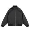Winter Oversized Cotton Puffer Jacket Men Women Warm Thick Box Fit Stand Collar Casual Outerwear In Gray Black Purple