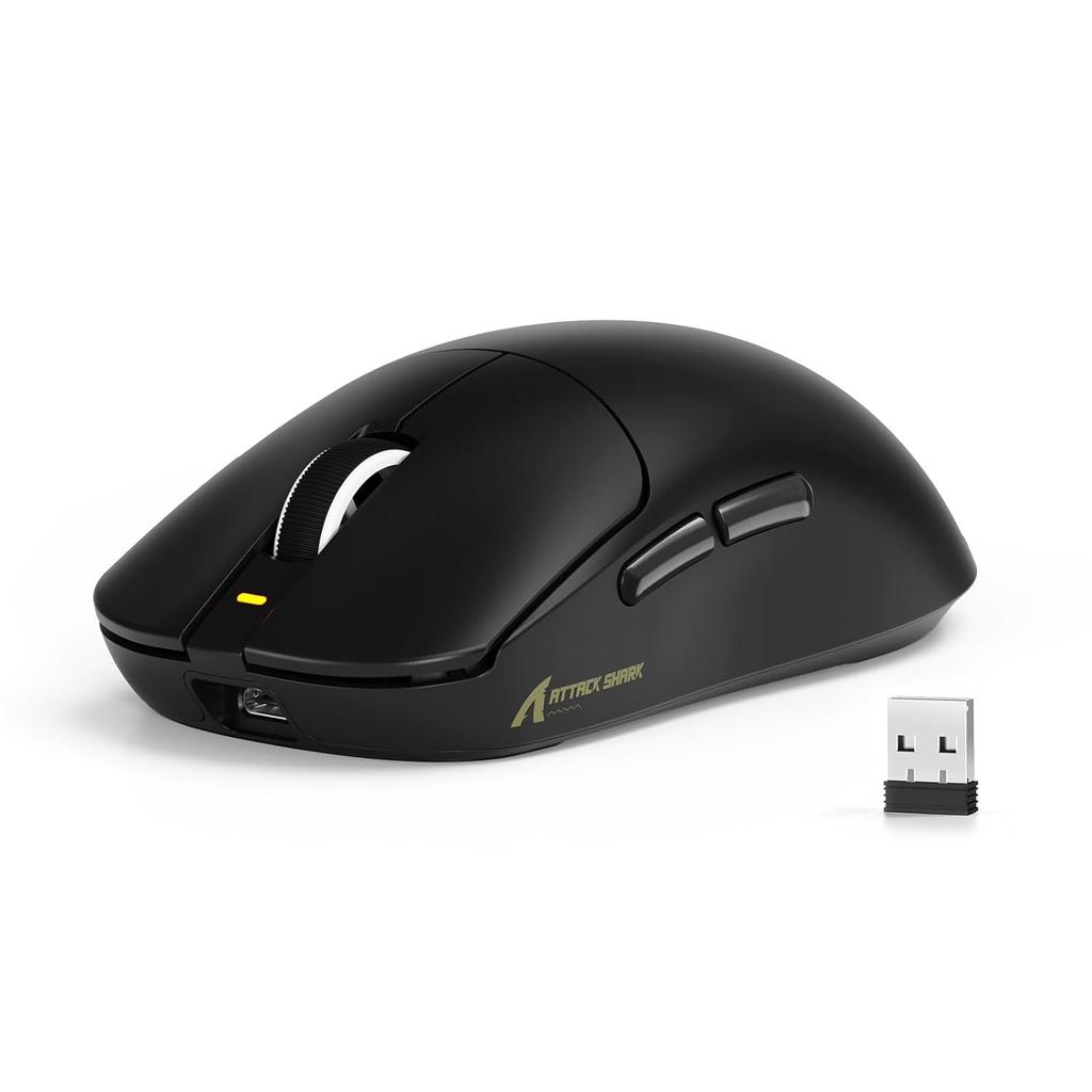 ATTACK SHARK X8SE Gaming Mouse 3 Modes Connection 2.4G Bluetooth USB-C Wired BK52820 Chip PAW3311 Sensor Ultra Lightweight 59g High Precision Low 80
