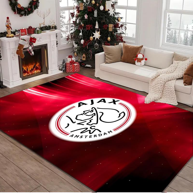 1PC rug Ajax Amsterdam Crest Carpet, Chair Rug,Area Rug for Office Bedroom living rooms bedroom, Doormat decor Christmas fan gifts