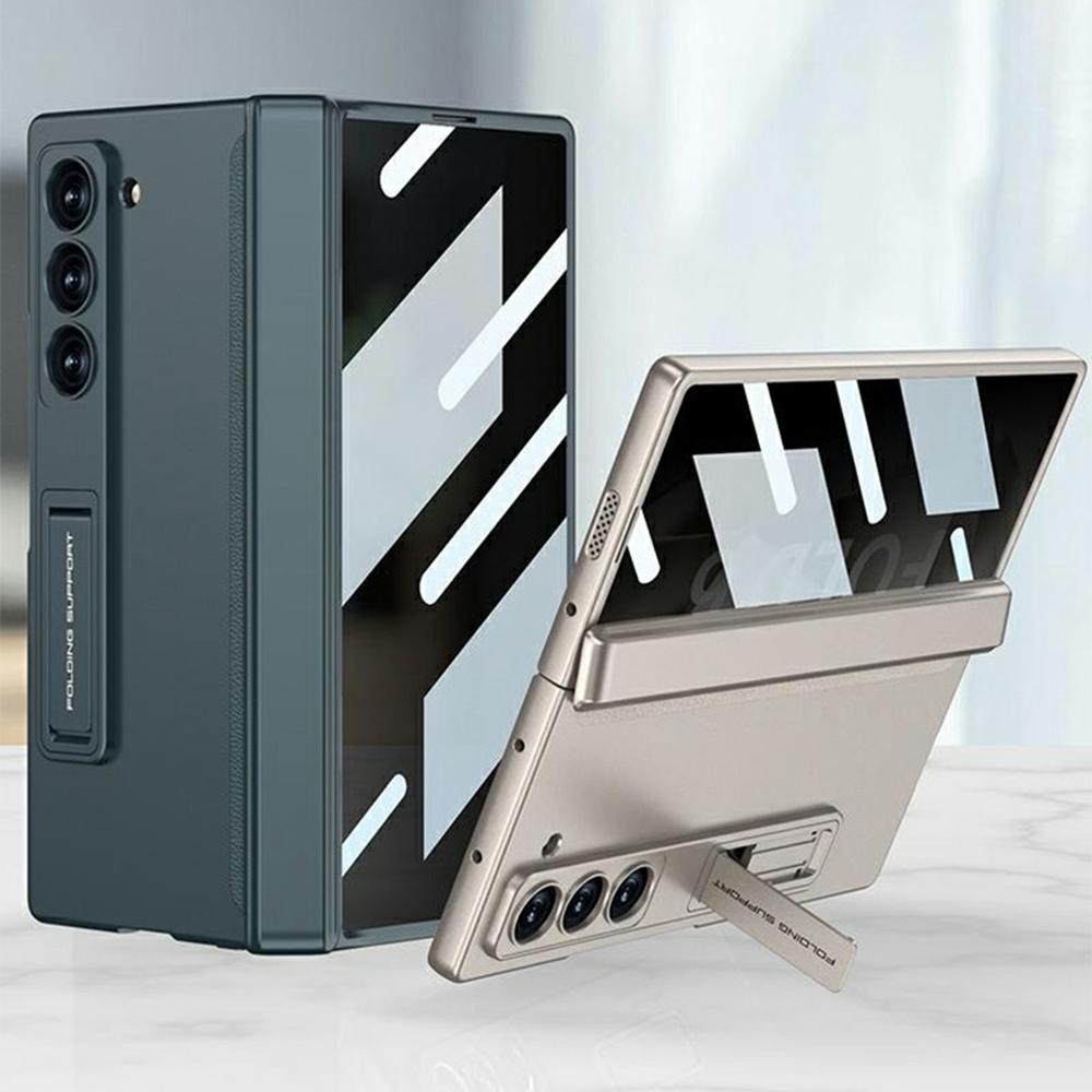 GKK For Samsung Galaxy Z Fold6 5G Case Magnetic Hinge Hard PC Phone Cover with Privacy Screen Film