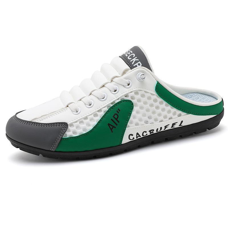 Zapatillas de Casa para Hombre Moda Zapatos Casuales para Exterior para Hombre Bailarinas para Caminar Suela Blanda Soporte Zapatilla Malla Transpirable Mocasines Slip-On