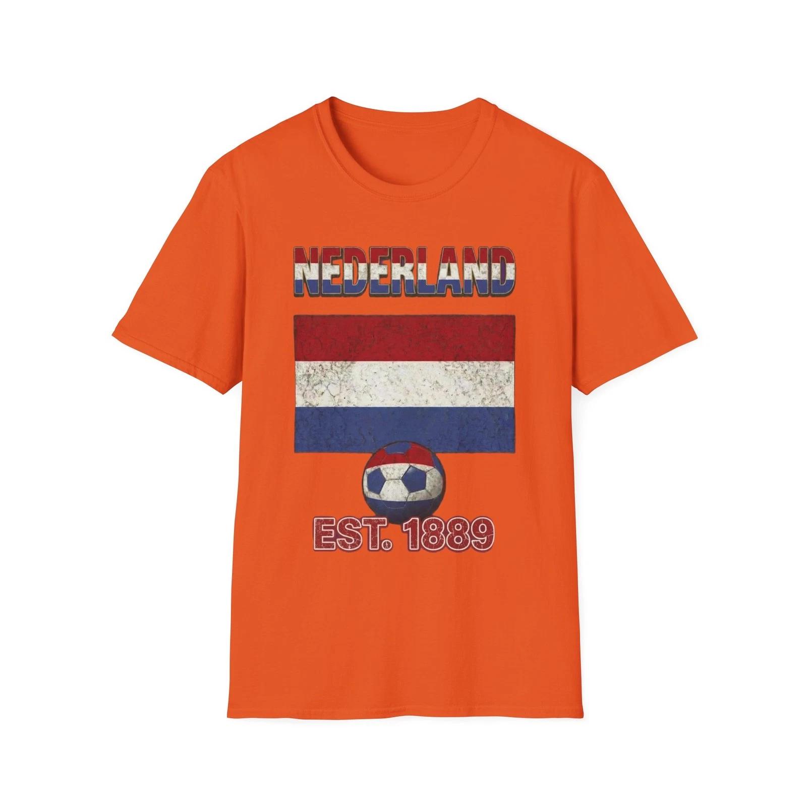 Nederland Netherlands Voetbol Football T-Shirt | Nations Heritage Collection 3XL