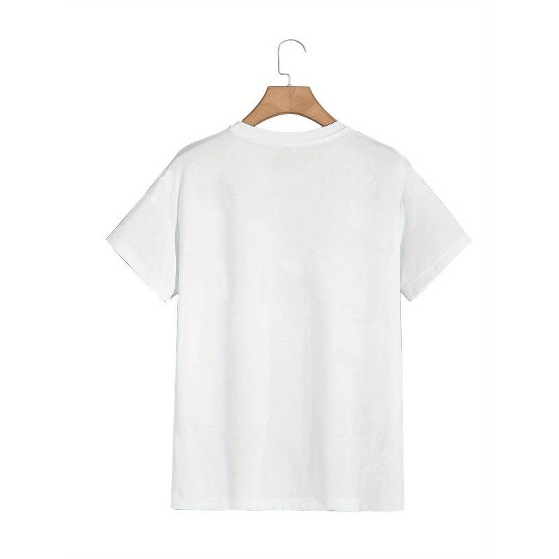 Men's Oversized T-Shirt - Plus Size Big & Tall Short Sleeve Round Neck Casual Summer Tee with Geometric Pattern, Breathable Fit for Casual Attire
