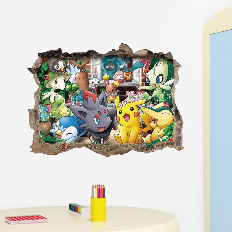 Buy 60cmx45cm Cute Pokemon Go Pikachu Wall Stickers Decals
