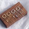 YHE0180 S925 Silver Double Tassels Chain Drop Dangle Earrings Huggie Hoop Ear Cuff Hug Ear Lobes Cartilage Studs Punk Style