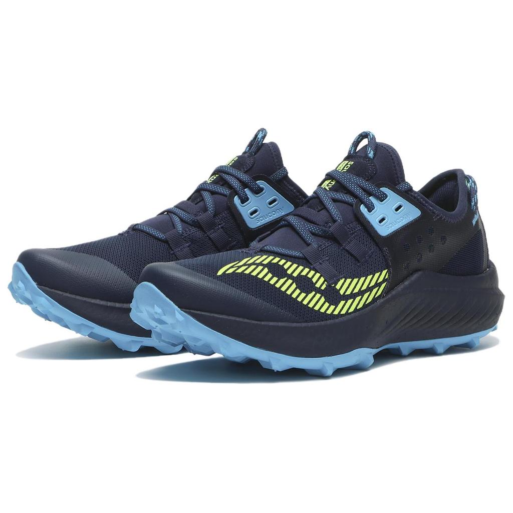 SAUCONY Endorphin Lift Mesh Slip Resistant Abrasion Resistant Low Top Running Shoes Men's Marine Blue S20856-220