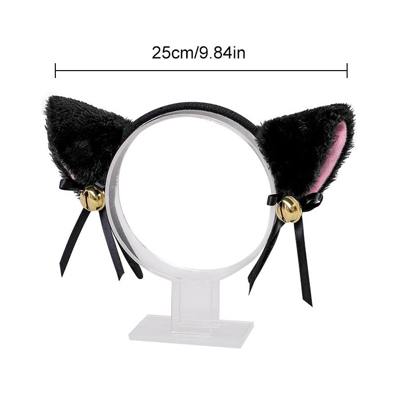 Cat Ear Hair Hoops Bells Stage Perfomance Hairband Headwear Cosplay Photo Props