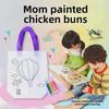 Children's Eco-Friendly DIY Graffiti Art Bag: Non-Woven, Handmade Coloring Handbag.