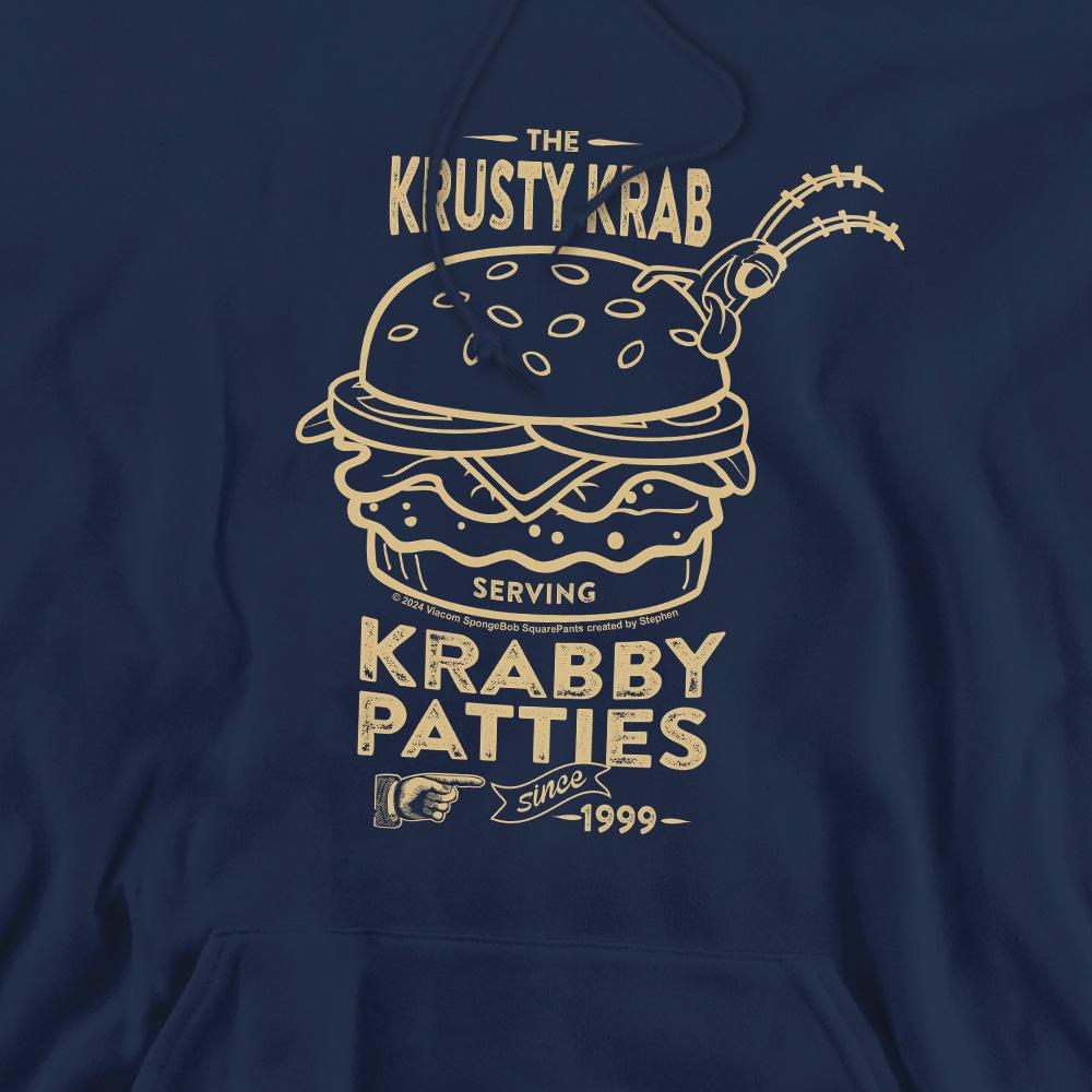 SpongeBob SquarePants Mens The Krusty Krab Shock Mono Hoodie
