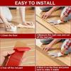 1pc 1mX4cm  Self Adhesive PVC Flat Flooring Threshold Transition Strip Laminate Floor Door Divider Strip Decorative Line