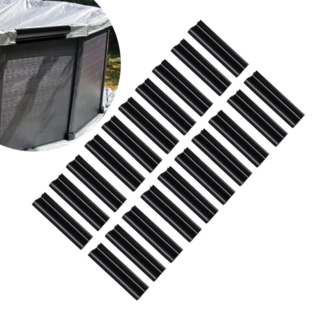 20PCS Winter Pool Cover Clips PVC Ground Pools Cover Wind Guard Clamps for Swimming Pool