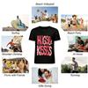 Valentine's Day Hugs Kisses Print Casual Crew Neck T-Shirt Pure Cotton T-shirt