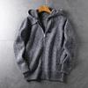 Men's Autumn/Winter Thick Hooded Knitted Cardigan Sweater Jacket