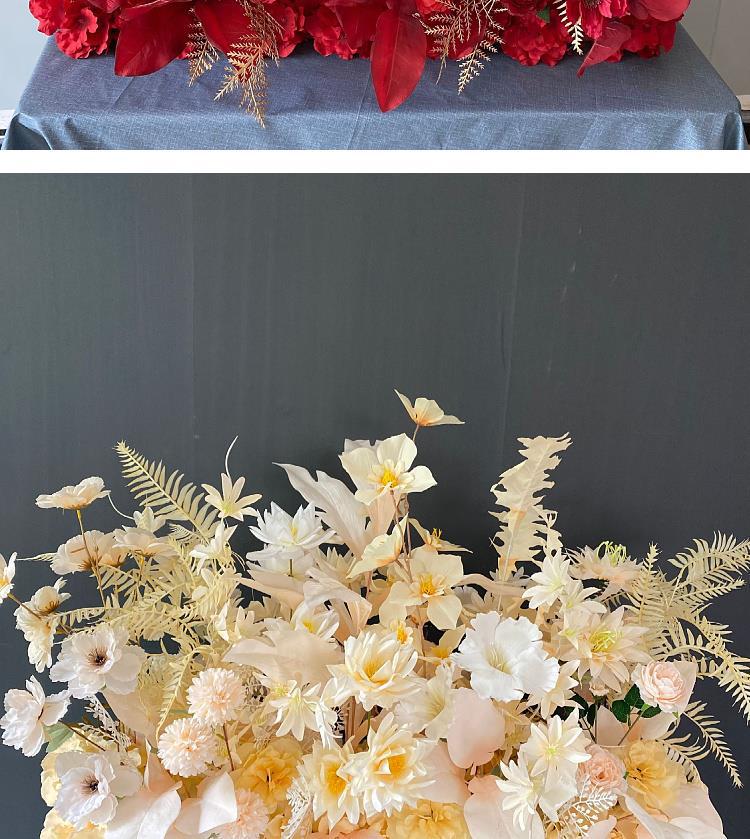 Artificial Wedding Venue Floral Decor for Aisle, Stage, and Reception