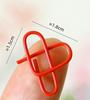 100pcs Pink colored peach heart bookmark DIY handmade heart-shaped paper clip paperclip information buckle