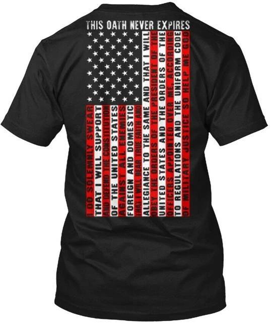 American War Vets Community Veteran This Oath Never TTshirt Made in USA S to 5XL L