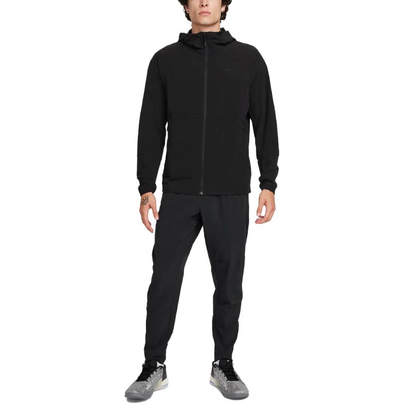 Nike Repel Unlimited Logo Print Zip Hoodie Jacket Men Outerwear Black FB7551-010