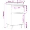 Sideboards 2 pcs Black 40 x 35 x 70 cm Engineered Wood