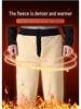 Men's Winter Warm Three-Layer Elastic Cotton Trousers with Velvet Lining for Middle-Aged and Elderly