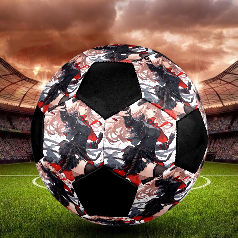Pallone da Calcio Colorato Cucito a Macchina PVC Misura 5 Pronto per Allenamento di Squadra e Competizione Resistente Alto Rimbalzo Raffreddamento Regalo Sportivo
