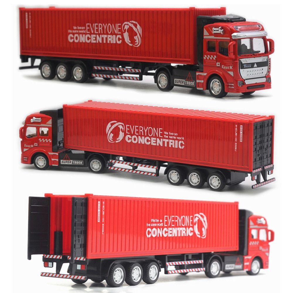 Wind-Up Car Model Toy Transport Pull Back Truck Miniature Transporters Model  Children