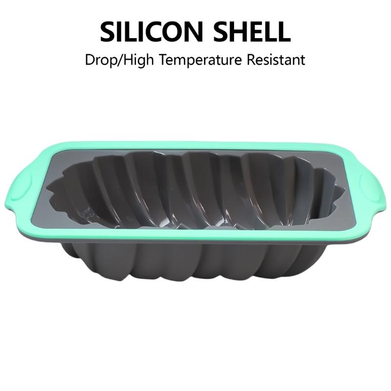 Silicone Baking Tray Multifuntional Cake Baking Molds Striped Shape Cake Pans Striped Baking Pans Suitable for Kitchen