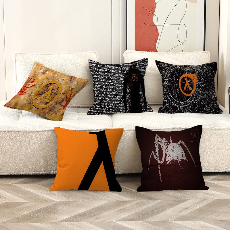 Spiel Half Life Kissenbezug Polyester Sofakissen Dekorative Wurfkissen Heimdekoration Kissenhülle