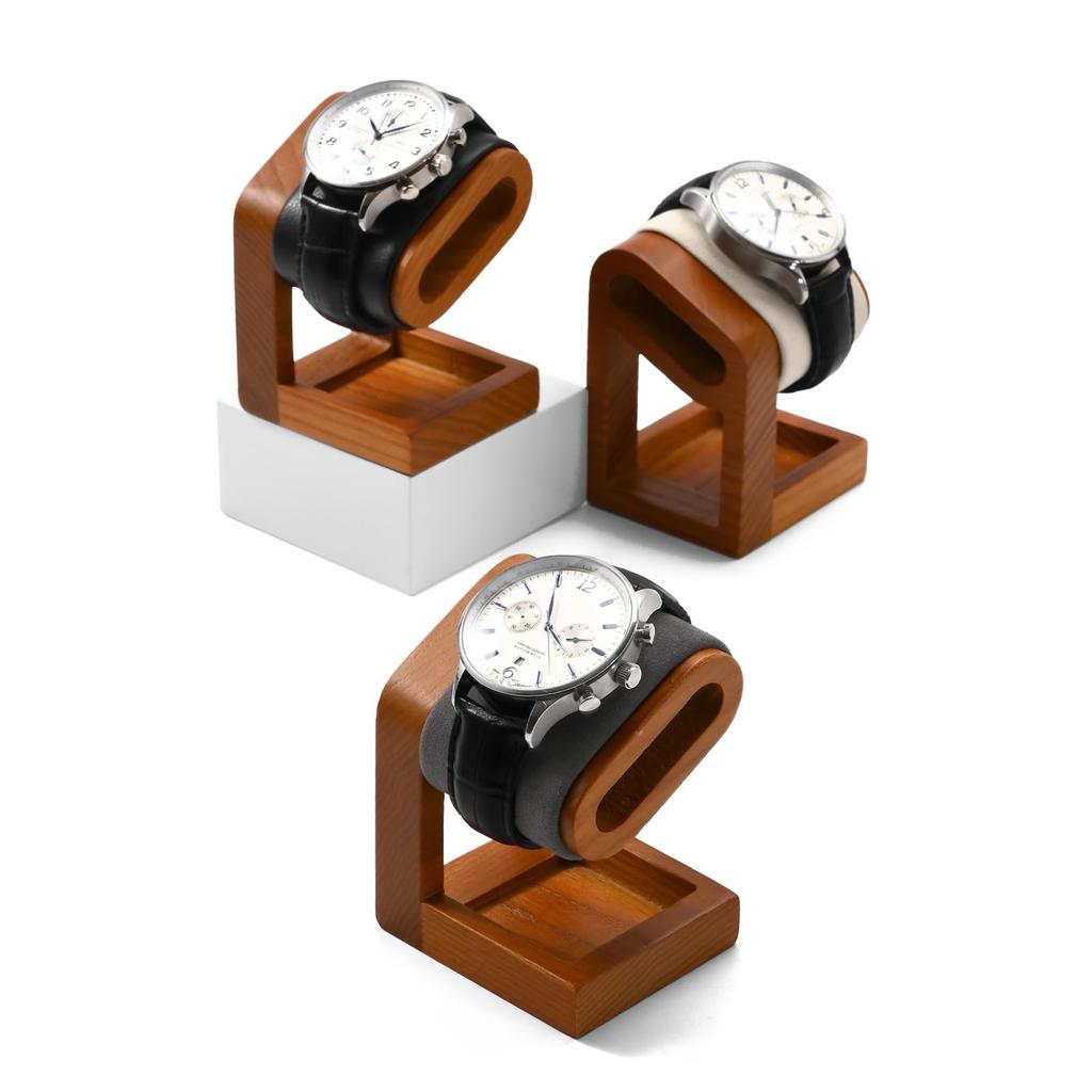 Oirlv Watch SM23502 Mini Watch Wooden Fits Eligible Invoices Stand, (Dark Gray), Portable, Stand, Design, Display, Storage, Photography, Luxury,