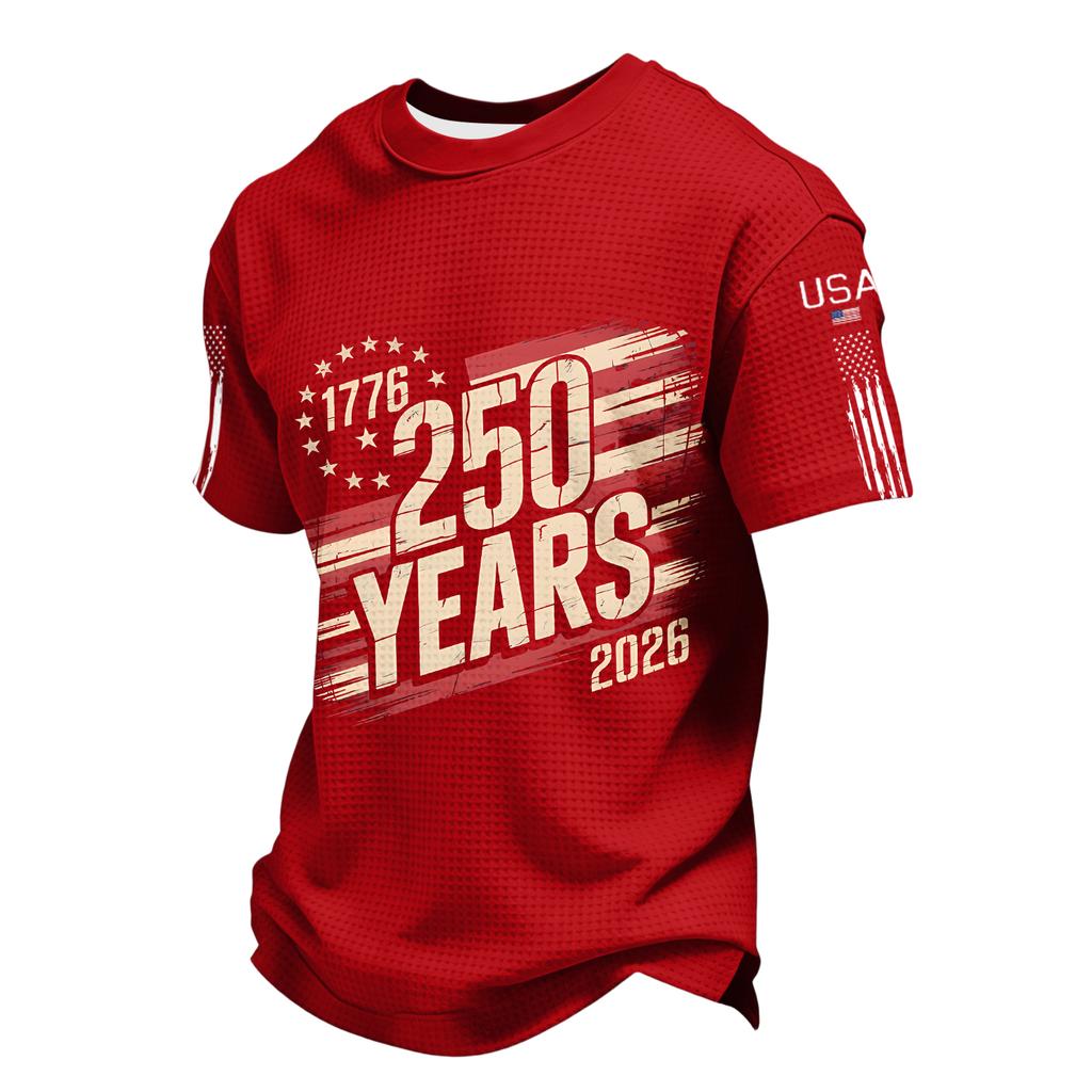 Men's Casual Round Neck Short Sleeve T-Shirt