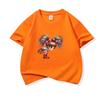 Kids Cotton T Shirt Rainbow Hair Girl Wear Plaid Skirt Print Crew Neck Short Sleeve Tee Casual Boys Girls Summer Tops
