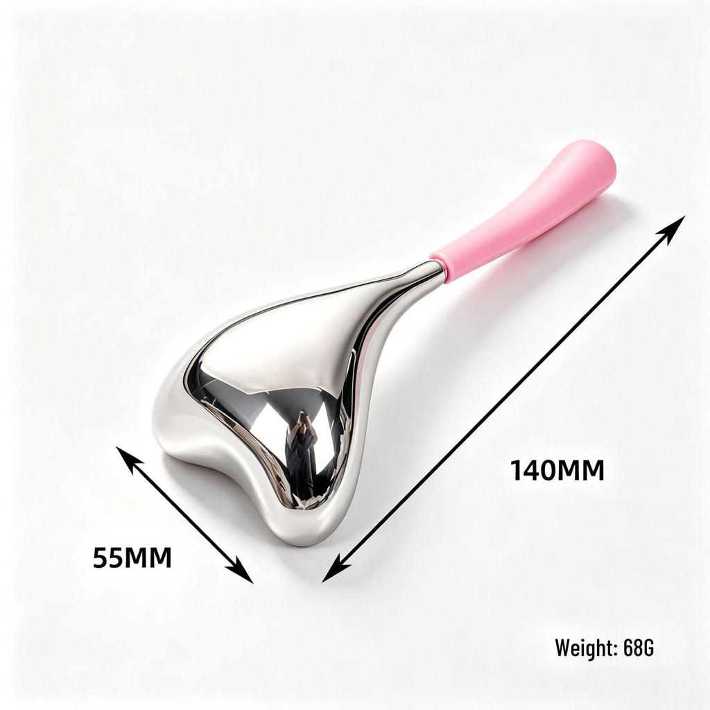 Stainless Steel Ice Wave Ball Facial Massage Tool