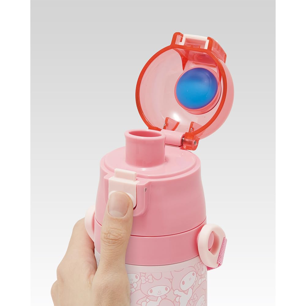Skater Stainless Steel Water 470ml and 430ml Sanrio My Melody Lightweight and Perfect for Sports Water Bottle Children's Bottle, 2-Way, (Direct