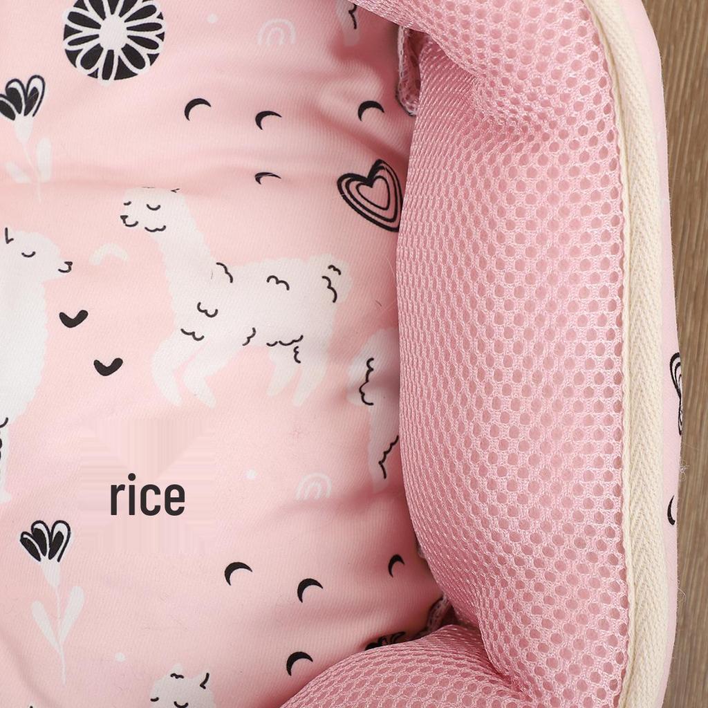 Summer Cooling Pet Bed: Breathable Cotton Nest for Cats and Small Dogs