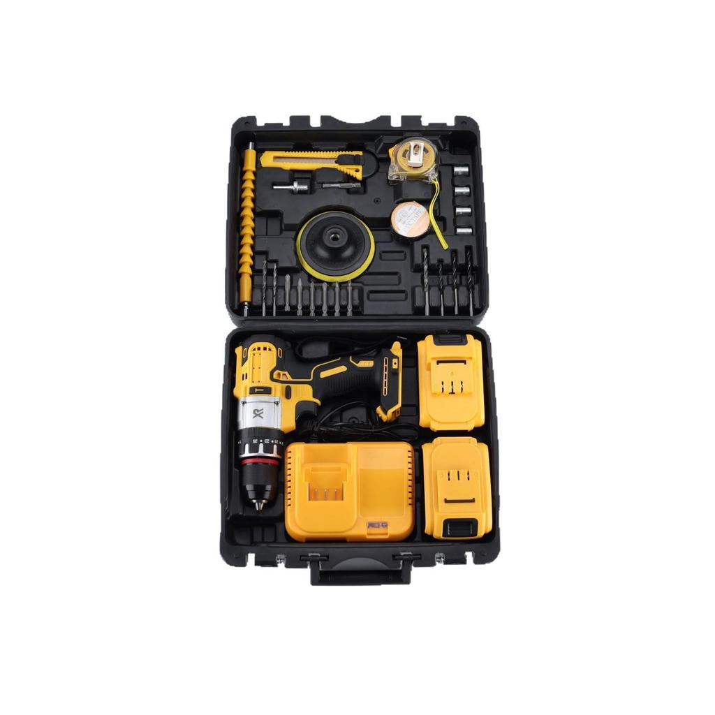 Rechargeable Multi-Functional Lithium Battery Drill & Electric Screwdriver Set for Home Use