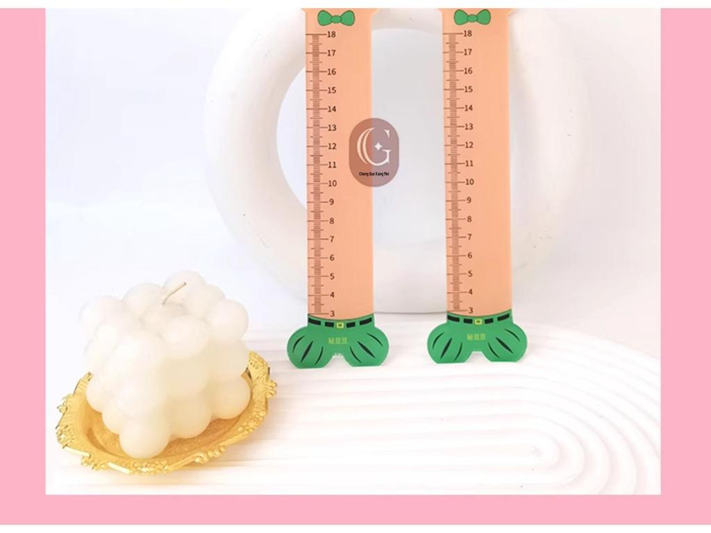 Private Cartoon Penis Measuring Tool: Length, Thickness, and Diameter Comparison Ruler for Reproductive Health