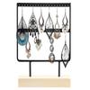 24 Holes Elegant Metal Jewelry Storage Rack Earrings Necklace Display Stand   for Home