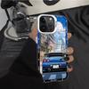 Soft Shell Case for iPhone 16e 11 12 13 Pro Max 14 15 16 Plus Japanese JDM Drift Car