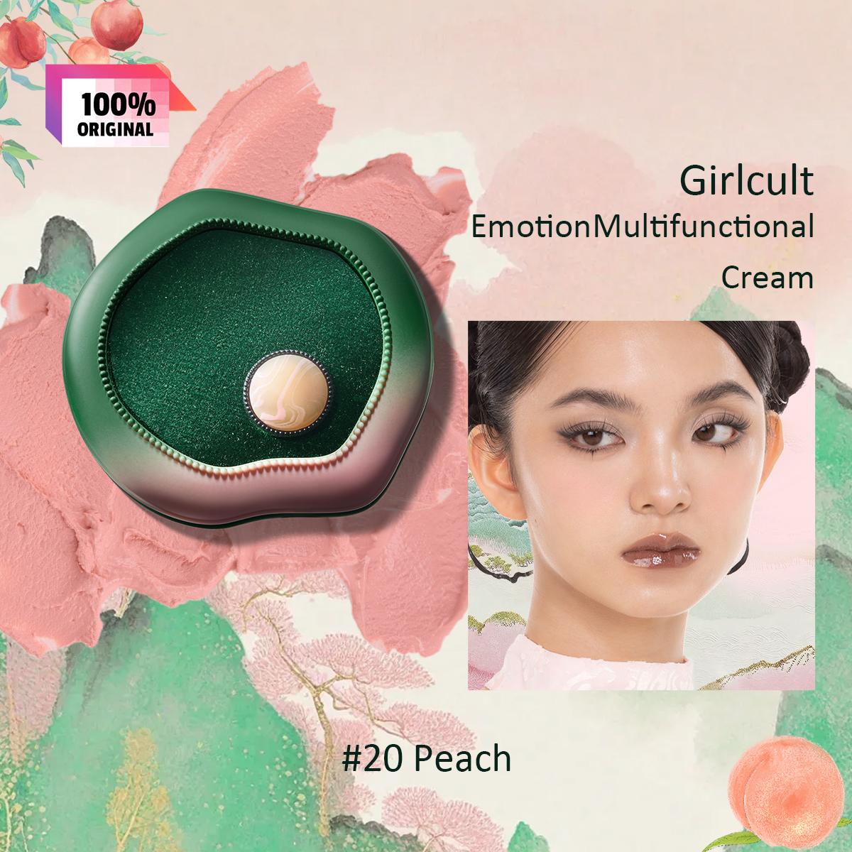 Girlcult Emotion Многофункциональные кремовые румяна 4,7 г/0,16 унции (3 варианта цвета)