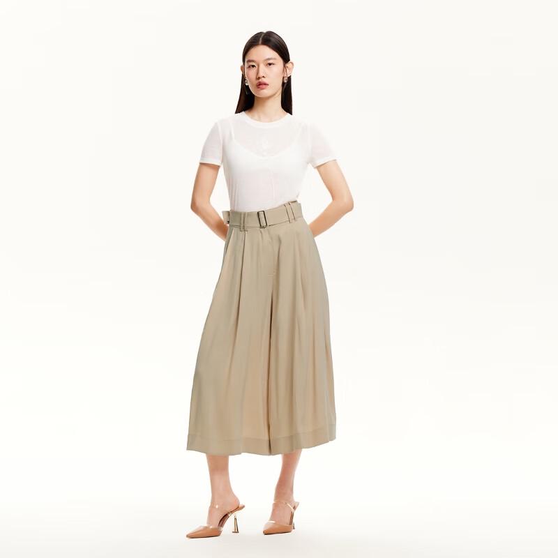 VEROMODA Women's High-Waist Detachable Belt Skirt-Pants