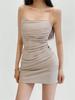 Spicy Girl Slim Fit Pleated Suspender Dress - Retro Summer Hip Wrap Skirt