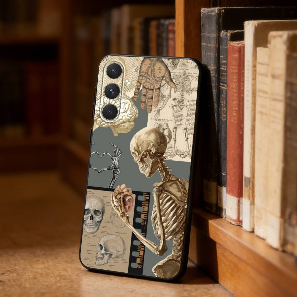 Medical Art Medicine Collage  Phone Case For Samsung S26,S25,S24,S23,S22,S21,Ultra,Plus,FE Black Soft Cover