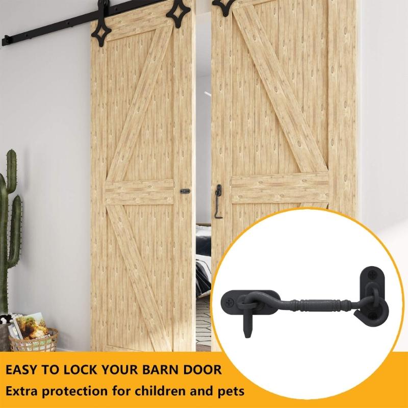 Strong Steel Hook with Screws Corrosion Proof Finish Metal Hanging Hook set for Humid Environment Farm Shed Storage