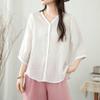 Shop   Ladies Up To 88 Body CoVer Daily V Neck 3 4 sleeVe Blouse Won Wbl Wfpc51y